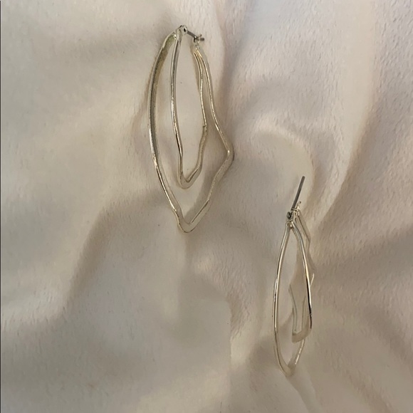 $18 2” Fancy Hoop Pierced Earrings - Picture 2 of 2